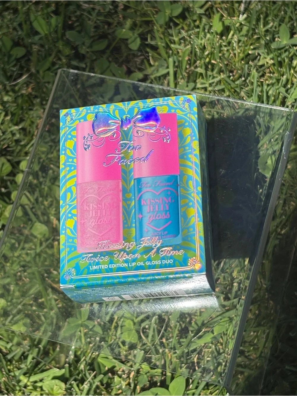 Too Faced Pink & Blue Kissing Jelly Lip Gloss Duo - Limited Edition
